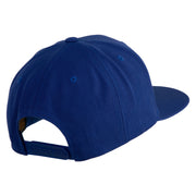 Chicago Flag Patched Wool Blend Prostyle Snapback Cap - Royal OSFM