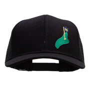 18th Hole on Green Patched Premium Mesh Cap