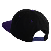 Ash Ketchum League Expo Patched Classic Snapback Wool Blend 2 Tone Cap - Black-Purple OSFM