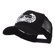 Air Borne Wing Shape Patched Mesh Cap