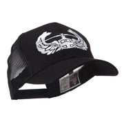 Air Borne Wing Shape Patched Mesh Cap