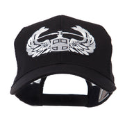 Air Borne Wing Shape Patched Mesh Cap