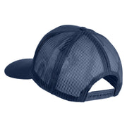 USSF USA White Flag Patched Solid Cotton Twill Mesh Prostyle Cap - Navy OSFM