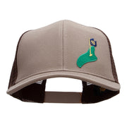 18th Hole on Green Patched Premium Mesh Cap