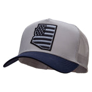 Grey Arizona State Two Tone Cotton Twill 5 panel Mesh Back Cap