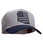 Grey Arizona State Two Tone Cotton Twill 5 panel Mesh Back Cap