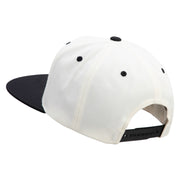 Greek Alphabet RHO Patched Classic Snapback Woold Blend 2 Tone Cap - Natural-Black OSFM