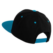 Ash Ketchum League Expo Patched Classic Snapback Wool Blend 2 Tone Cap - Black-Teal OSFM