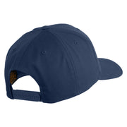 Aces Black Patched Retro Cotton Blend Snapback Cap - Navy OSFM
