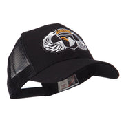 Air Borne Wing Shape Patched Mesh Cap