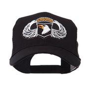 Air Borne Wing Shape Patched Mesh Cap