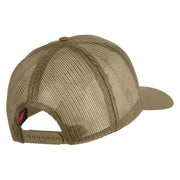 USSF USA White Flag Patched Solid Cotton Twill Mesh Prostyle Cap - Khaki OSFM