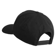 Aces Black Patched Retro Cotton Blend Snapback Cap - Black OSFM