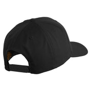 Aces Black Patched Retro Cotton Blend Snapback Cap - Black OSFM