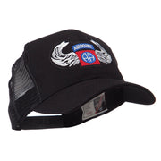 Air Borne Wing Shape Patched Mesh Cap