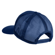 USSF USA White Flag Patched Solid Cotton Twill Mesh Prostyle Cap - Royal OSFM