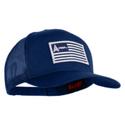 USSF USA White Flag Patched Solid Cotton Twill Mesh Prostyle Cap - Royal OSFM