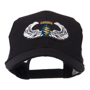 Air Borne Wing Shape Patched Mesh Cap