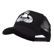 Air Borne Wing Shape Patched Mesh Cap