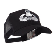 Air Borne Wing Shape Patched Mesh Cap