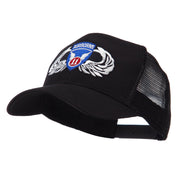 Air Borne Wing Shape Patched Mesh Cap