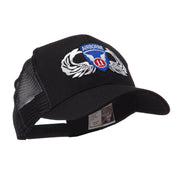 Air Borne Wing Shape Patched Mesh Cap