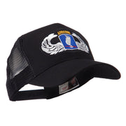 Air Borne Wing Shape Patched Mesh Cap