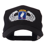 Air Borne Wing Shape Patched Mesh Cap