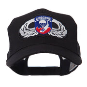 Air Borne Wing Shape Patched Mesh Cap