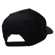 Chigago Flag Variation Heat Transfer Solid Cotton Twill 5 Panel Prostyle Snap Cap