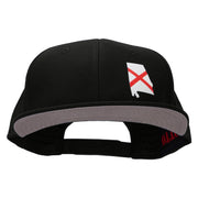 Alabama State Outline Heat Transfer Prostyle Snapback