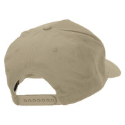 Chigago Flag Variation Heat Transfer Solid Cotton Twill 5 Panel Prostyle Snap Cap