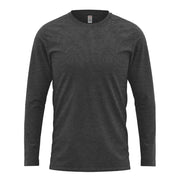 Cuff Style Long Sleeve T-Shirt - Charcoal-Heather XS