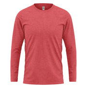 Cuff Style Long Sleeve T-Shirt - Red-Heather XS