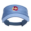 Animal Circular Logo Embroidered Cotton Twill Washed Visor