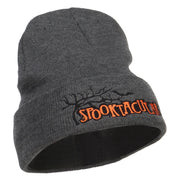 Halloween Spooktacular Embroidered Long Beanie