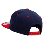 Number 1 Foam Finger  Embroidered Wool Blend 2 Tone Classic Snapback - Navy-Red OSFM