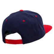 Number 1 Foam Finger  Embroidered Wool Blend 2 Tone Classic Snapback - Navy-Red OSFM