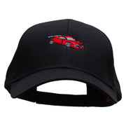 Red Race Car Embroidered Low Profile Cap - Black OSFM