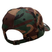 Officially Licensed US Navy Seabee Retired Unstructured Low Profile 6 panel Cotton Cap - Green-Camo OSFM