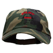 Pilot Dad Embroidered Enzyme Washed Camo Cap - Camo OSFM