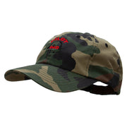 Pilot Dad Embroidered Enzyme Washed Camo Cap - Camo OSFM