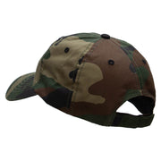 Pilot Dad Embroidered Enzyme Washed Camo Cap - Camo OSFM