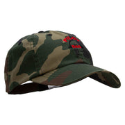 Pilot Dad Embroidered Enzyme Washed Camo Cap - Camo OSFM