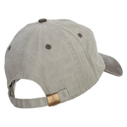 Wise Men Embroidered Pigment Dyed Wash Cap - Beige-Brown OSFM