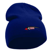 USA Rocket Embroidered 8 Inch Knitted Short Beanie