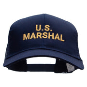 US Marshal Embroidered Solid Cotton Prostyle Twill Mesh Cap