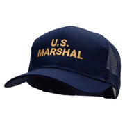 US Marshal Embroidered Solid Cotton Prostyle Twill Mesh Cap