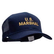 US Marshal Embroidered Solid Cotton Prostyle Twill Mesh Cap