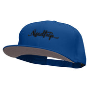 Roadtrip Embroidered Superior Cotton Twill Flat Bill Snapback Prostyle Cap - Royal OSFM